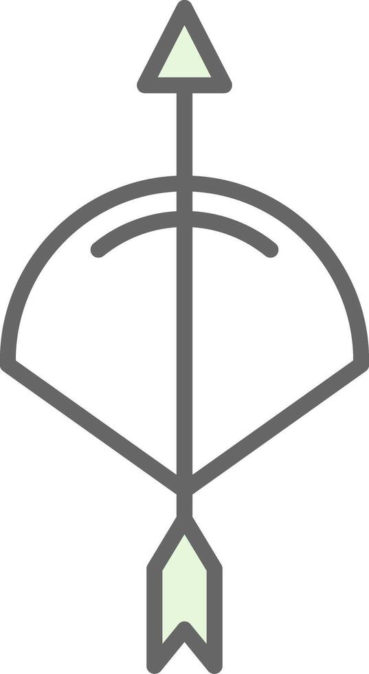 Archery Fillay Icon Design vector