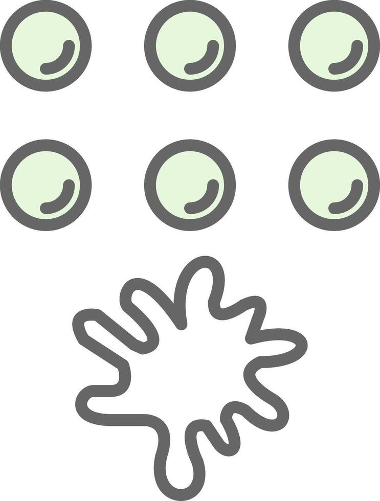 Paintballs Fillay Icon Design vector