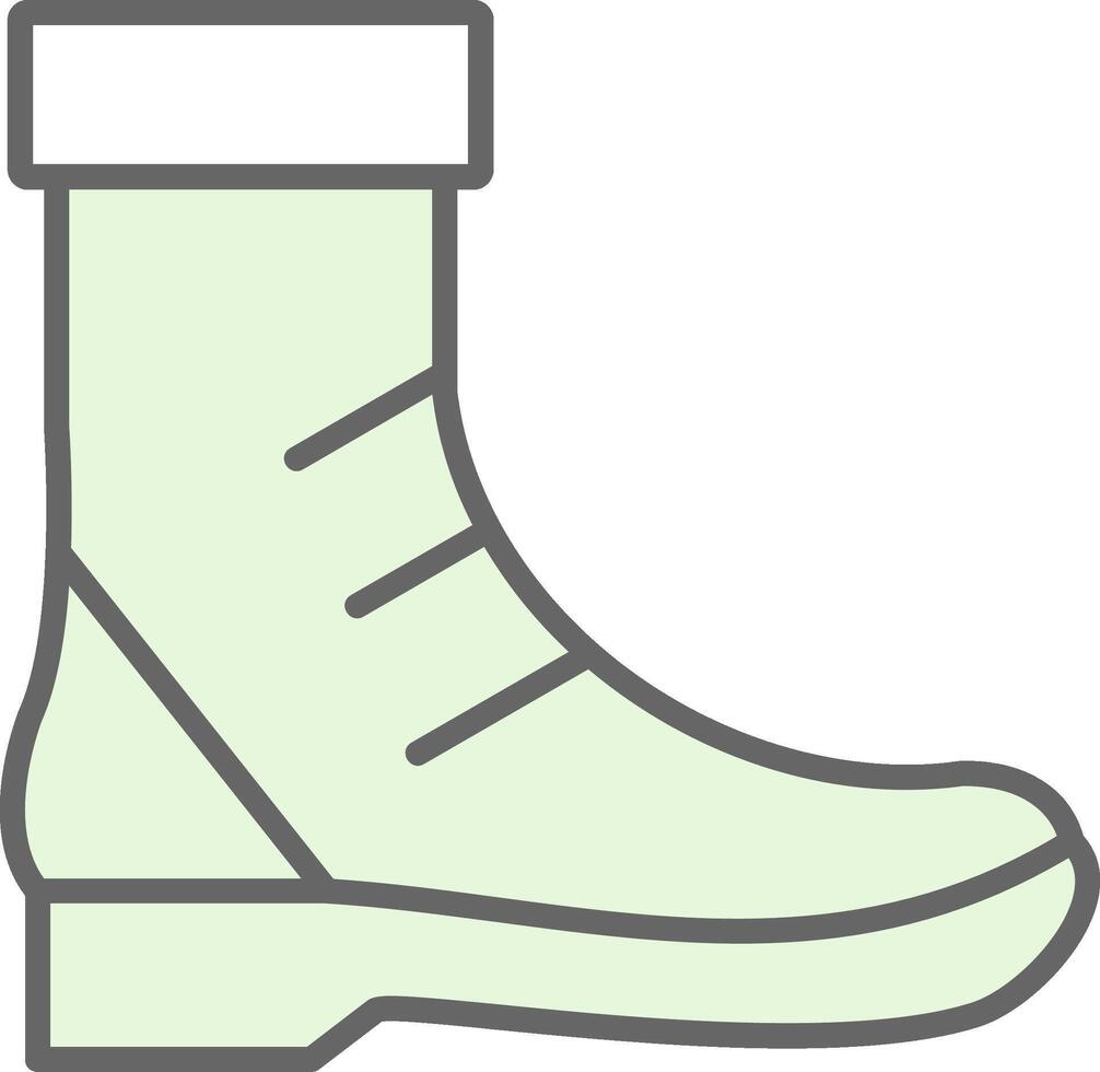 Boot Fillay Icon Design vector