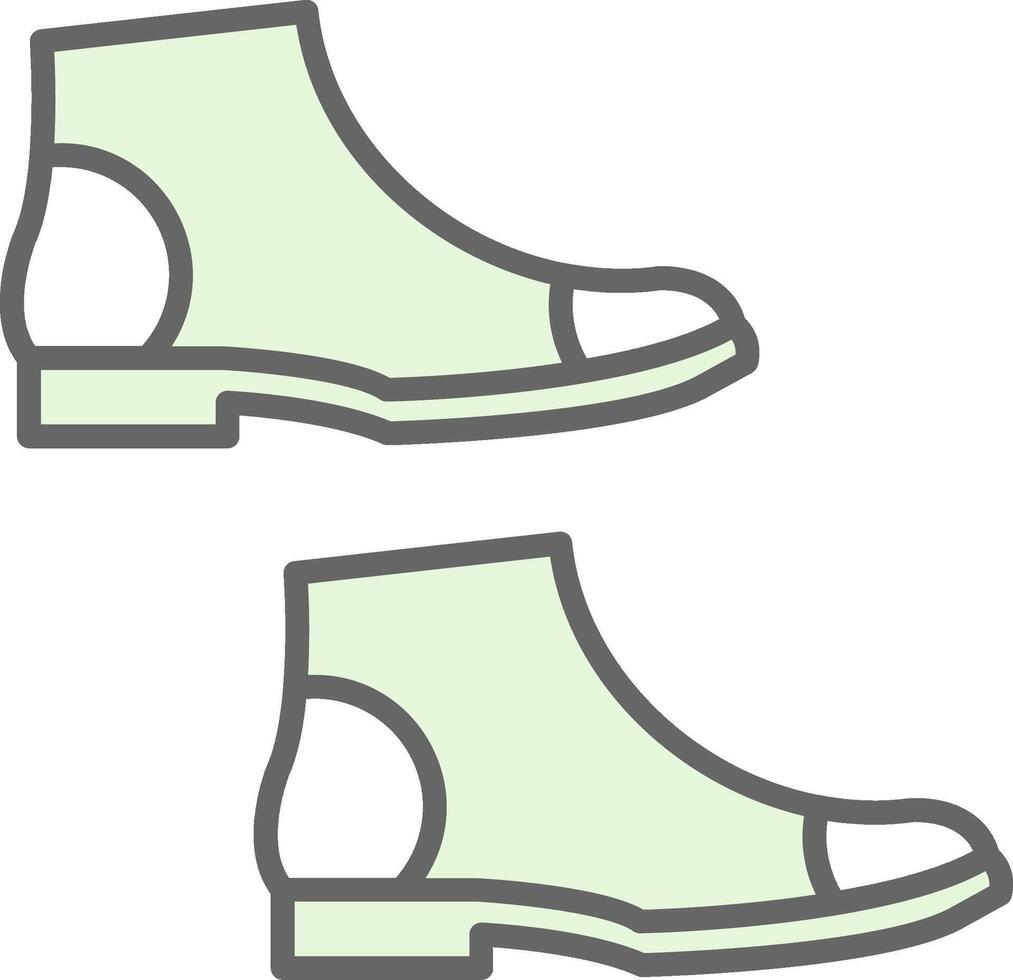 Boots Fillay Icon Design vector