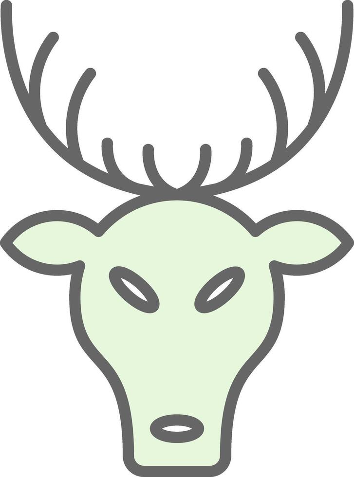 Deer Fillay Icon Design vector