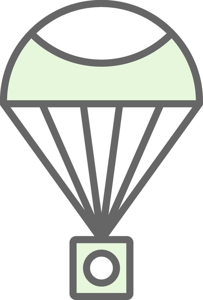 Parachute Fillay Icon Design vector