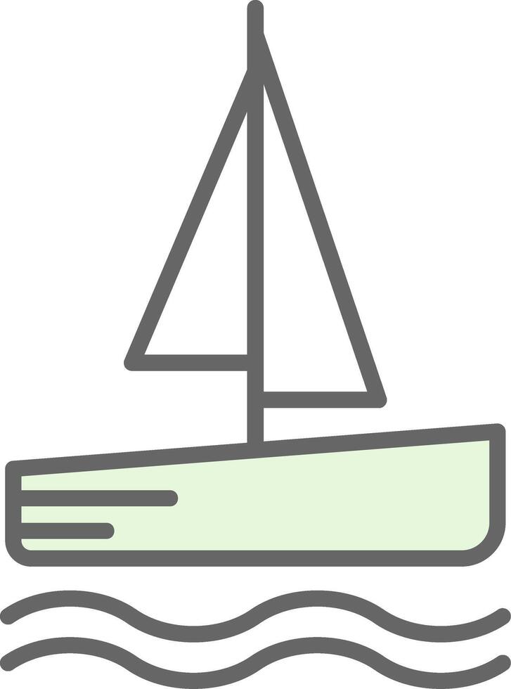 Catamaran Fillay Icon Design vector