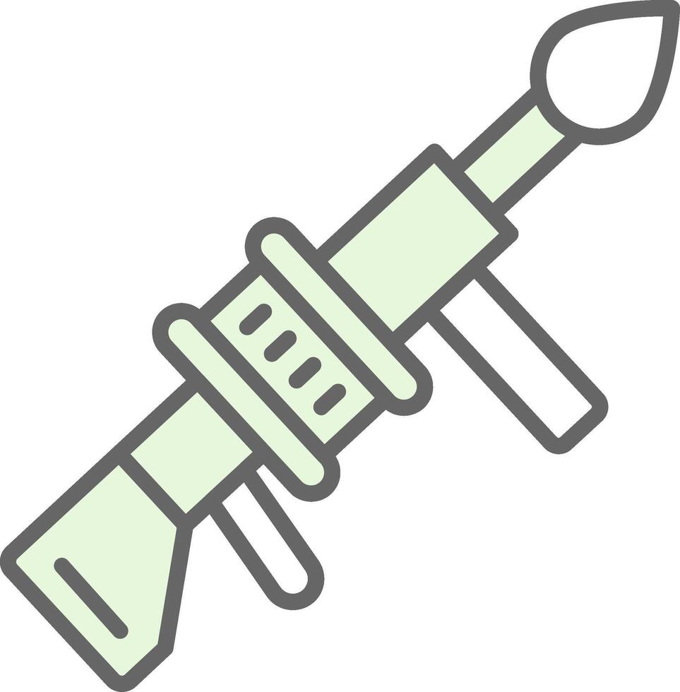 Grenade Launcher Fillay Icon Design vector