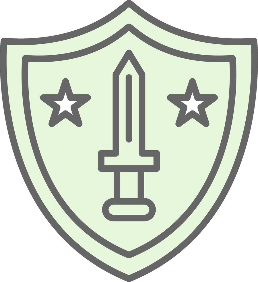 Shield Fillay Icon Design vector
