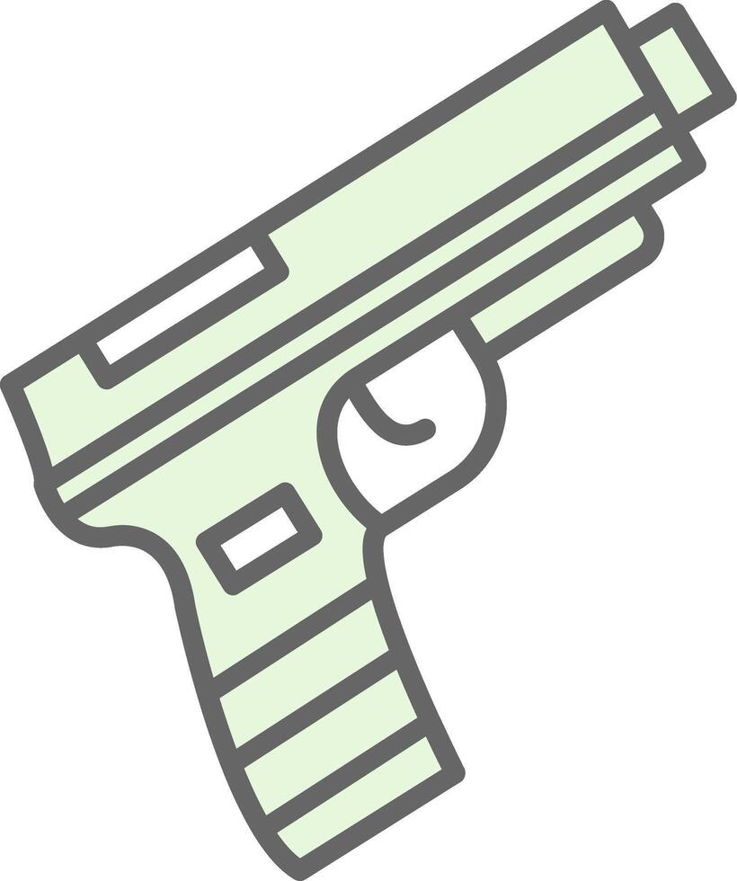 Gun Fillay Icon Design vector