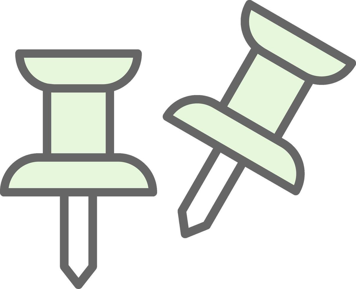 Push Pin Fillay Icon Design vector