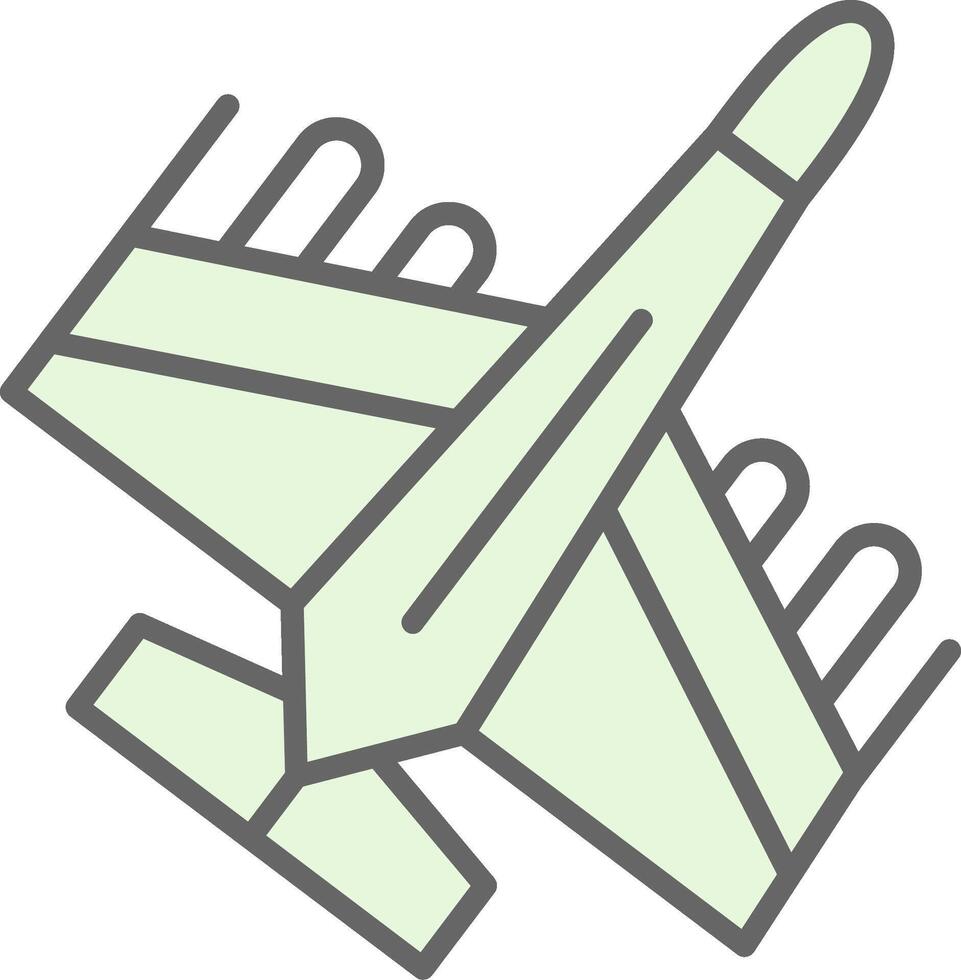 Jet Fillay Icon Design vector