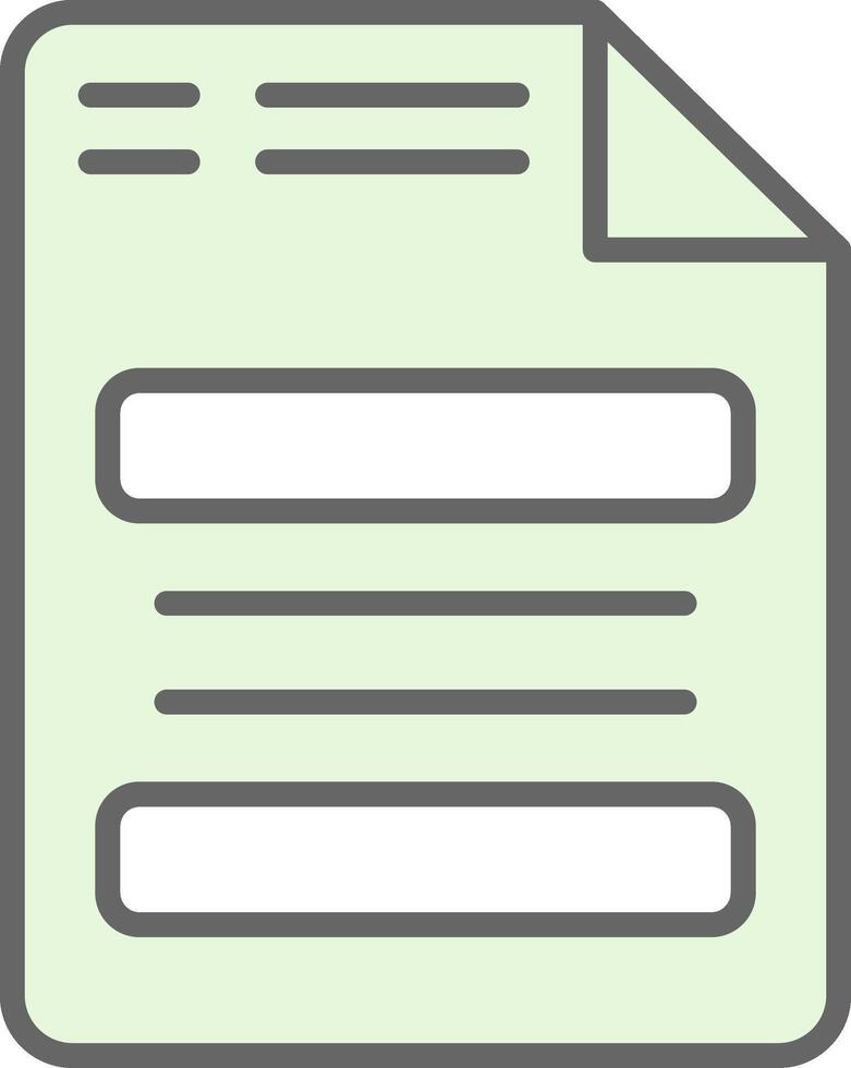 Document Fillay Icon Design vector