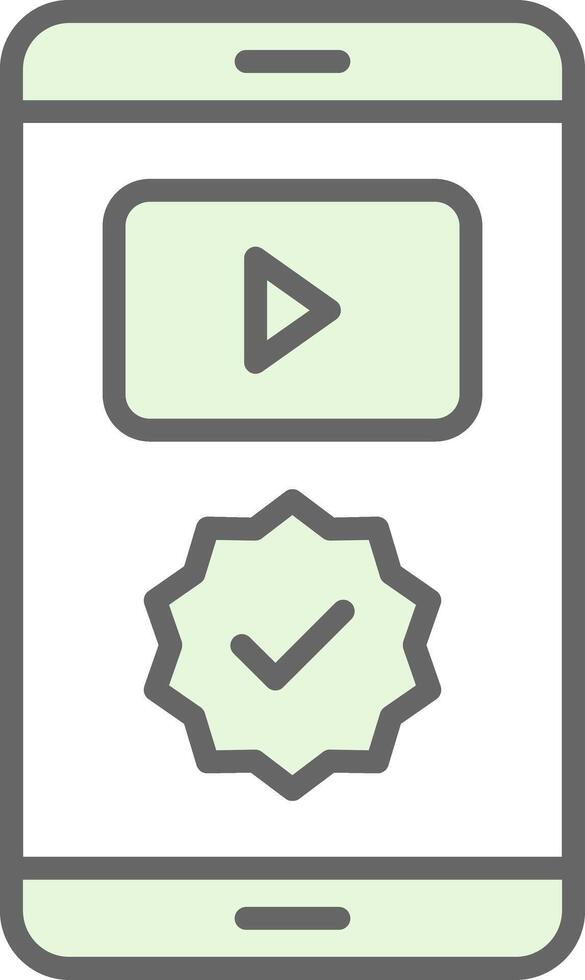 Approved Fillay Icon Design vector