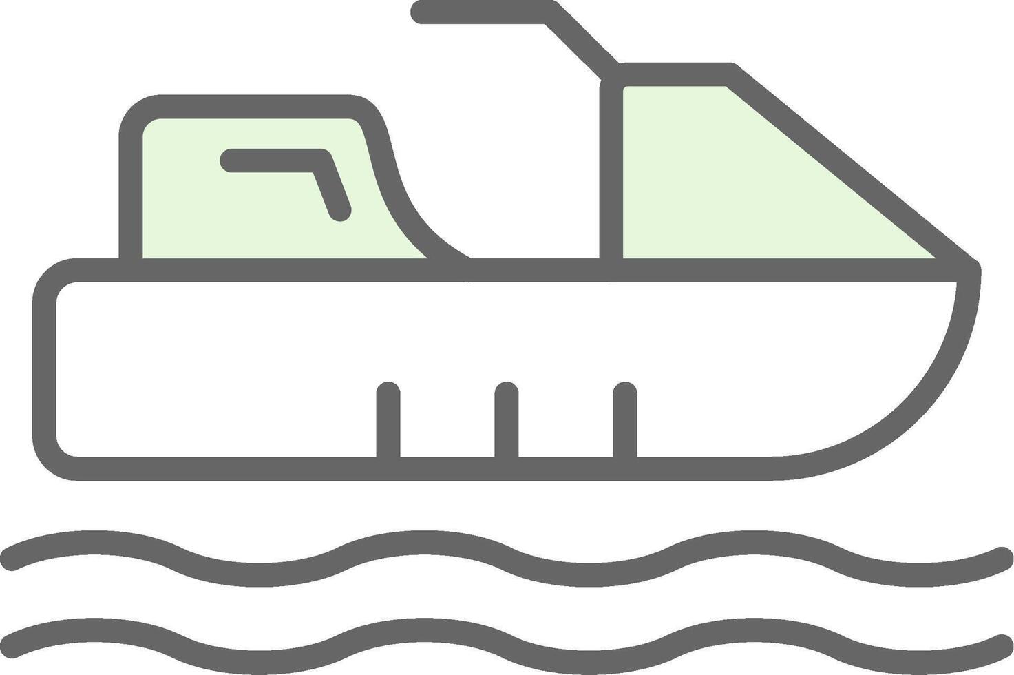 Jetski Fillay Icon Design vector