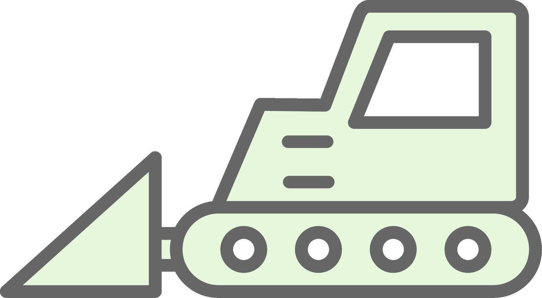 Bulldozer Fillay Icon Design vector