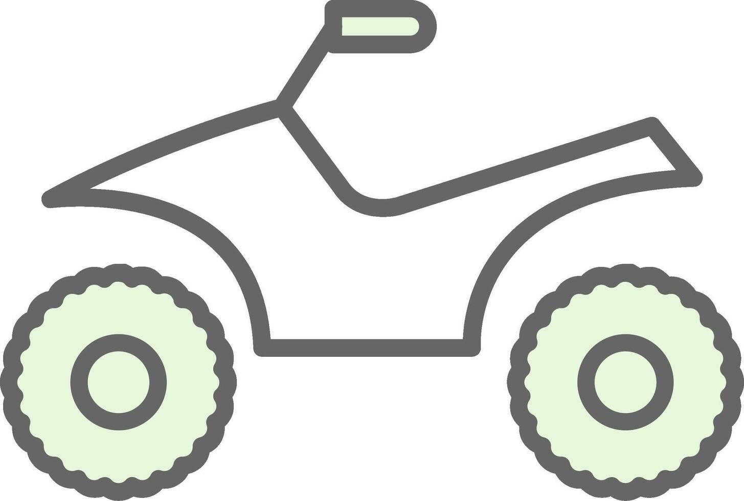 Quad Fillay Icon Design vector