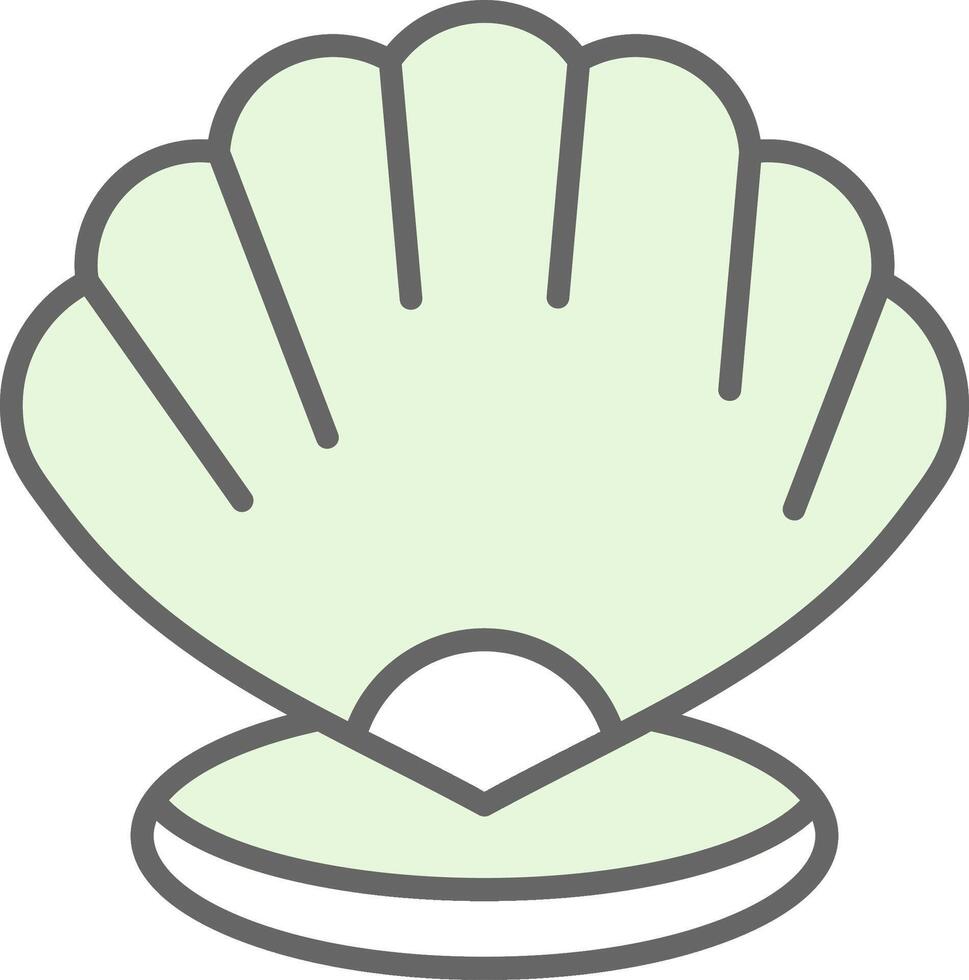 Shell Fillay Icon Design vector