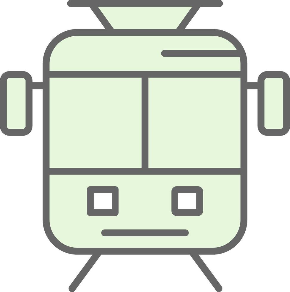 Old Tram Fillay Icon Design vector