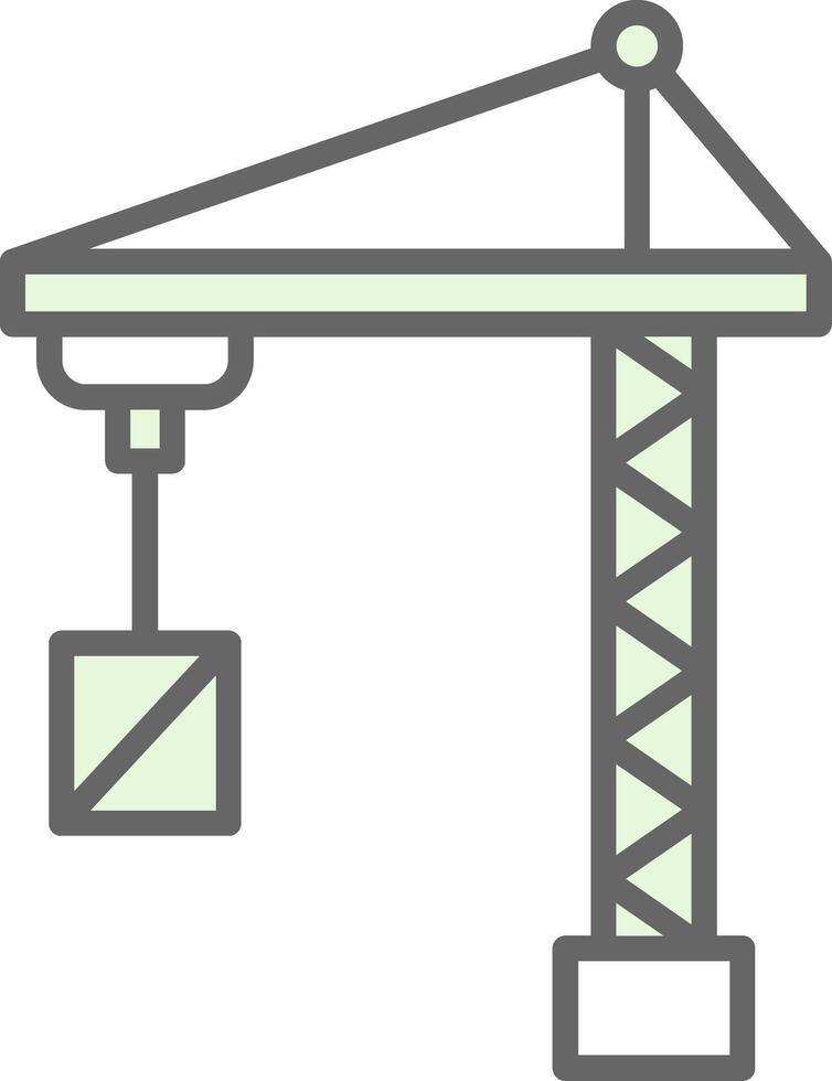 Port Crane Fillay Icon Design vector
