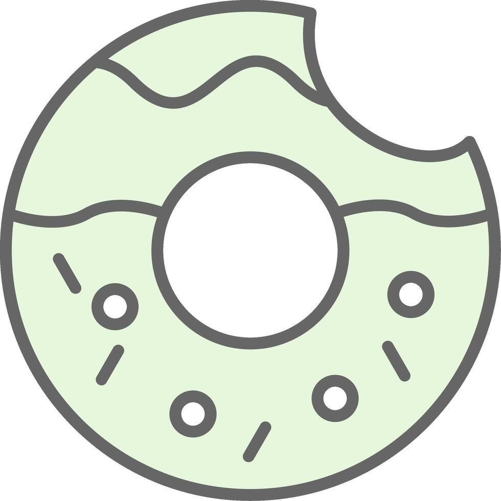 Donut Fillay Icon Design vector