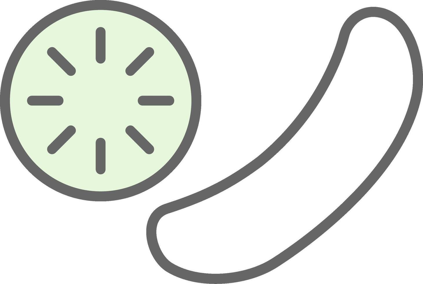 Cucumber Fillay Icon Design vector