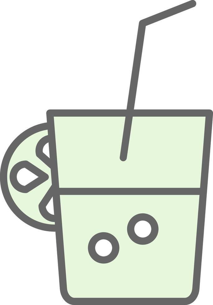 Fresh Juice Fillay Icon Design vector