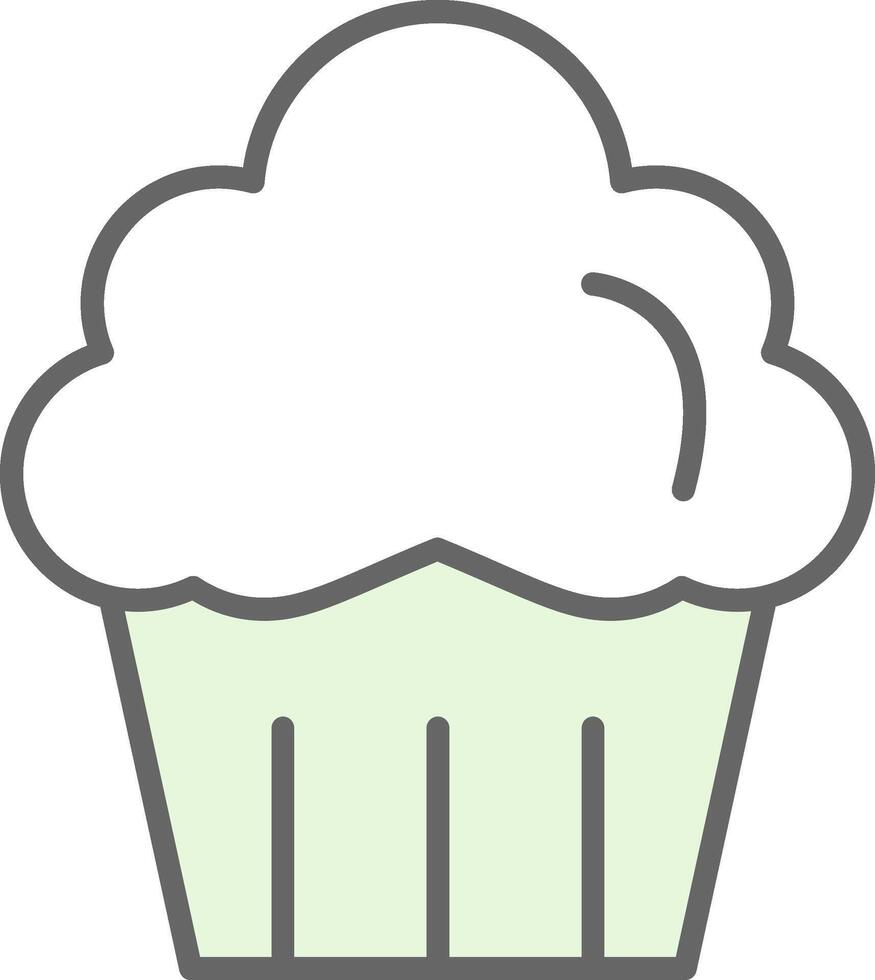 Muffin Fillay Icon Design vector