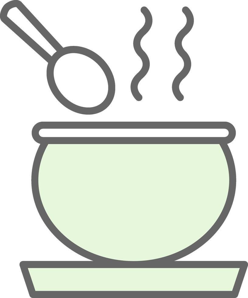 Soup Fillay Icon Design vector