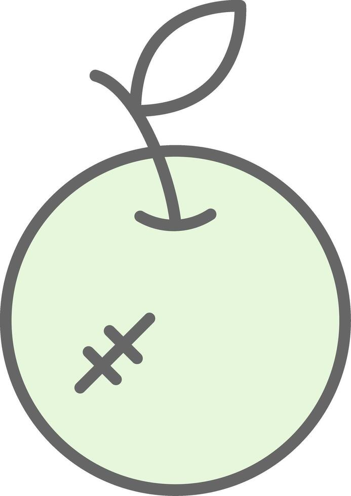 Orange Fillay Icon Design vector