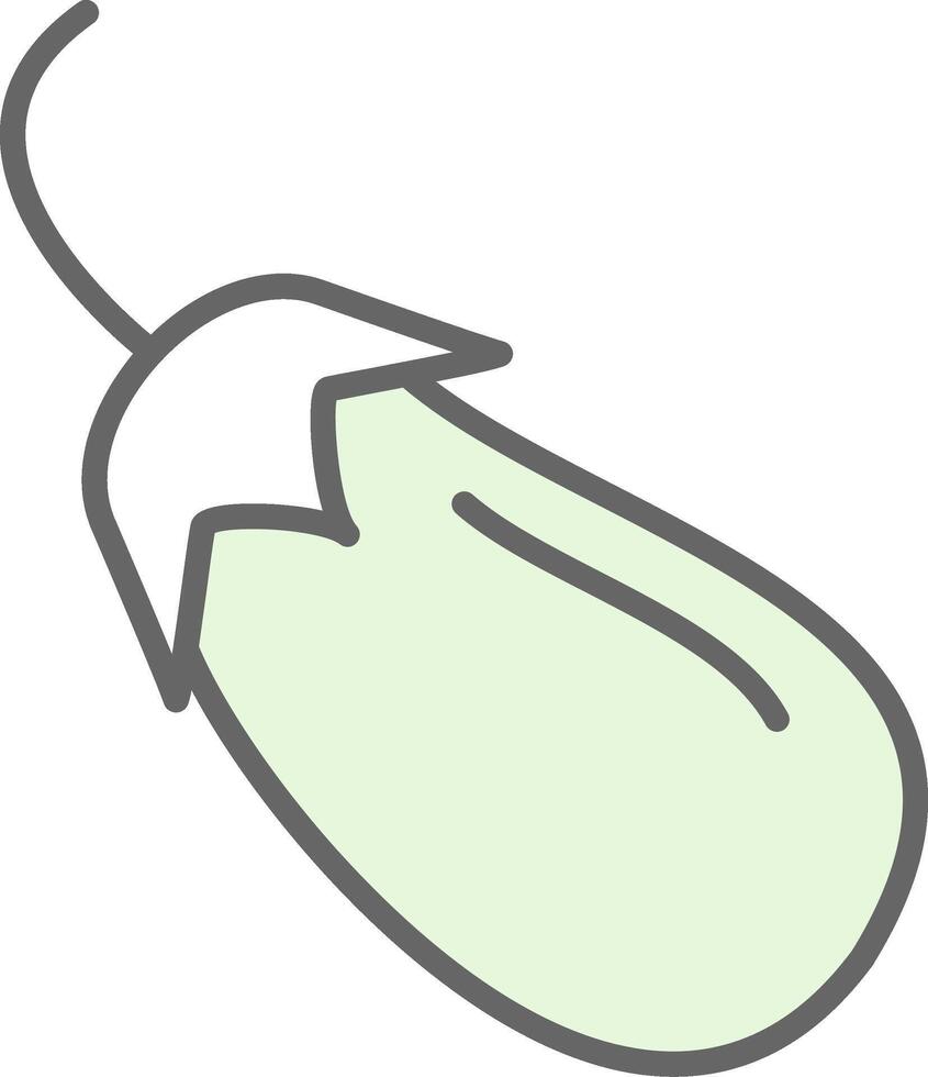 Brinjal Fillay Icon Design vector