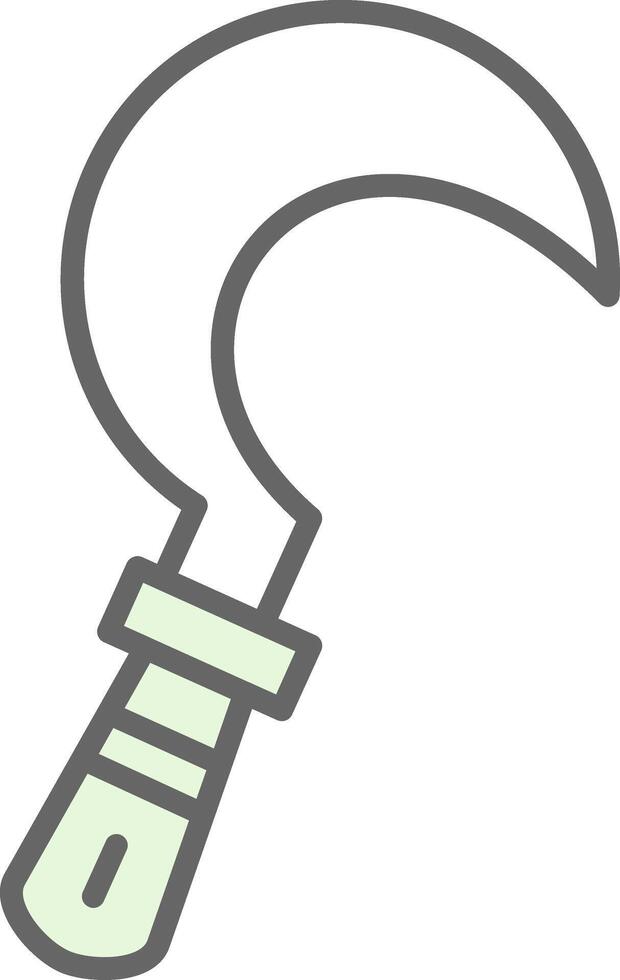 Sickle Fillay Icon Design vector