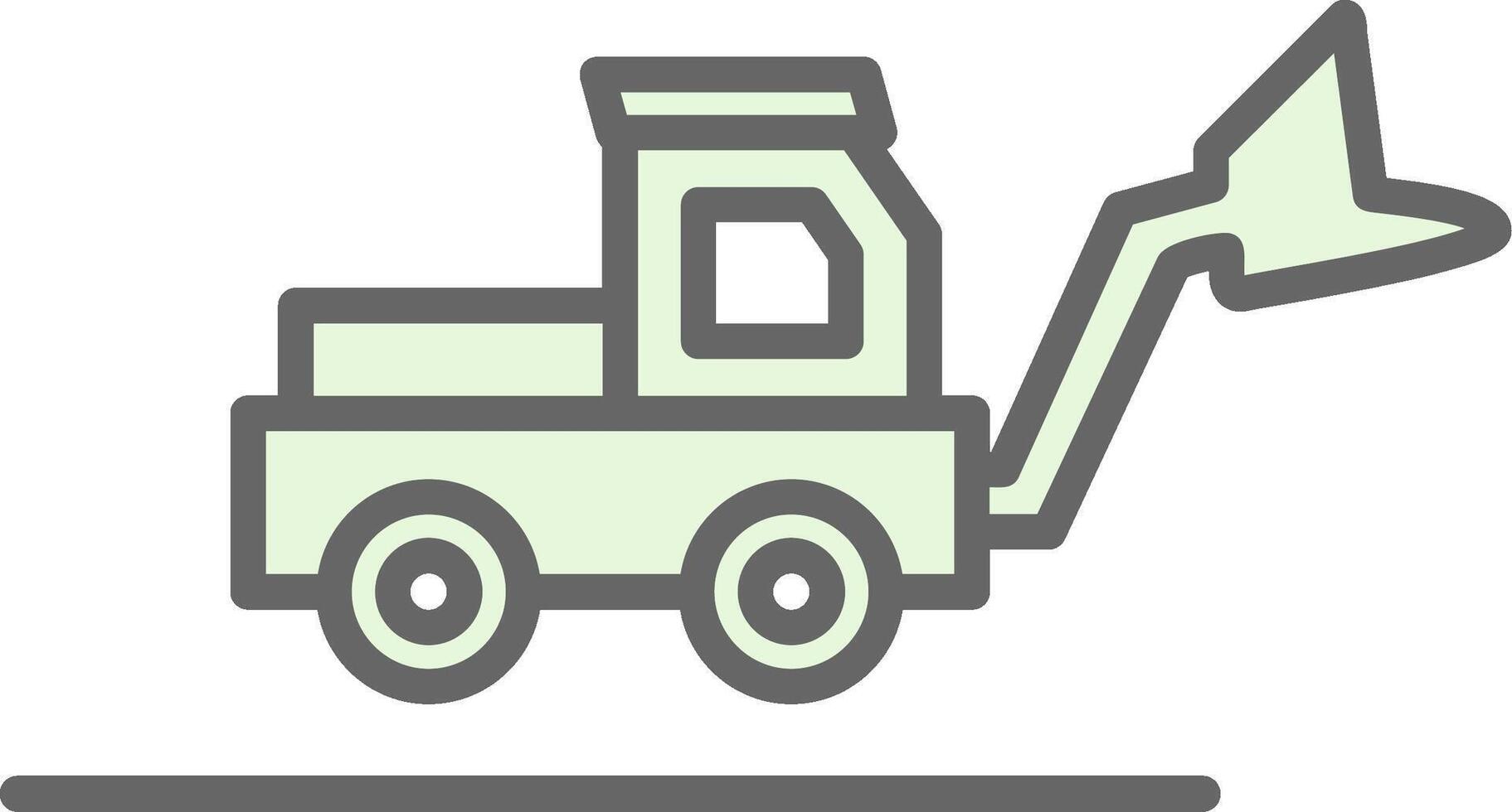 Loader Truck Fillay Icon Design vector
