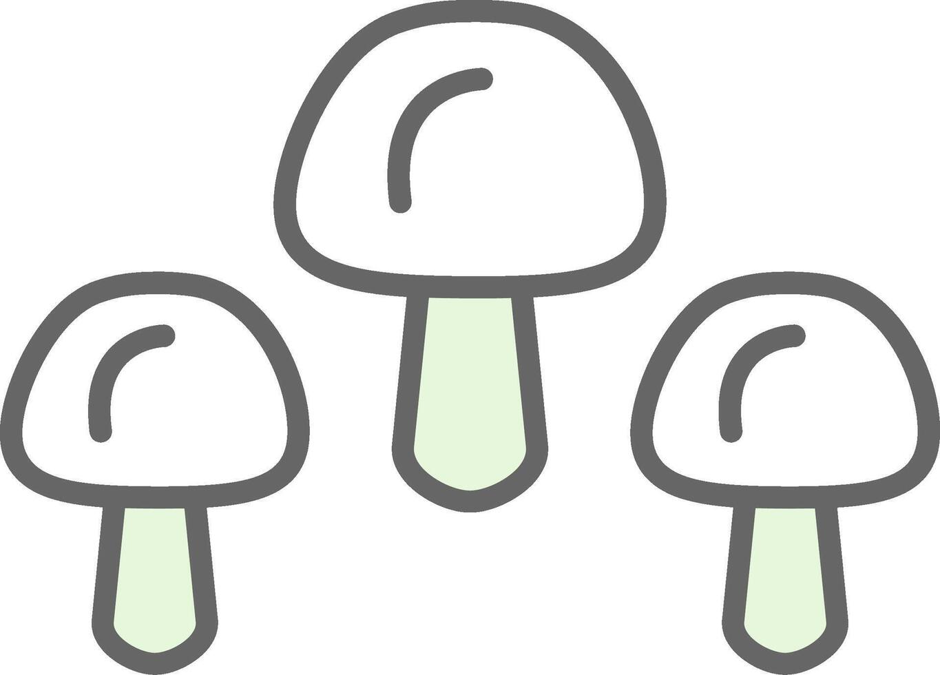 Mushrooms Fillay Icon Design vector