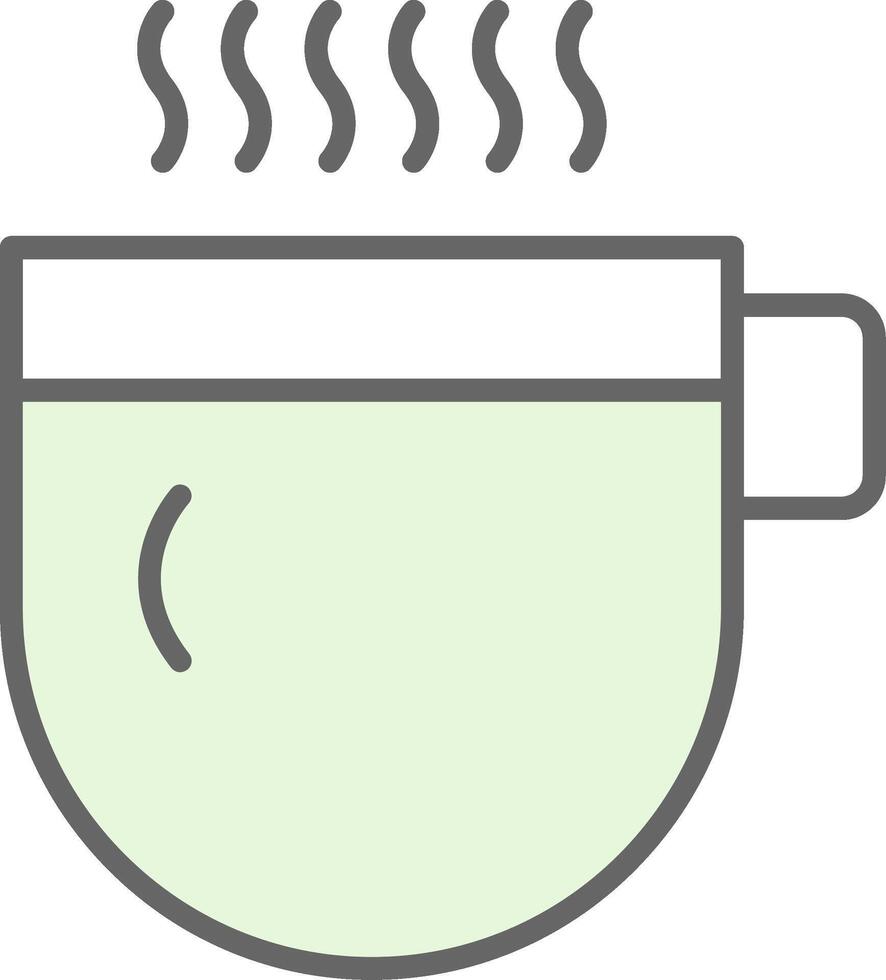 Hot Beverage Fillay Icon Design vector