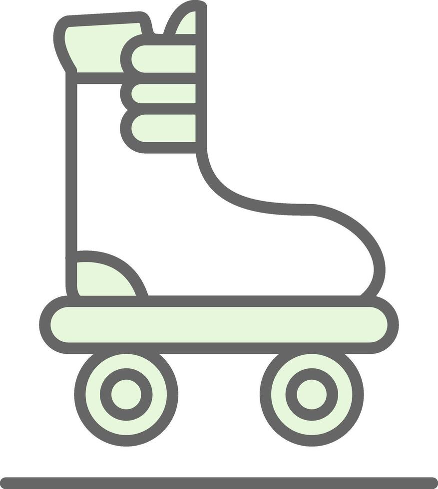 Roller Skate Fillay Icon Design vector