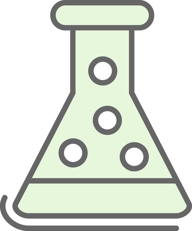 Lab Beaker Fillay Icon Design vector