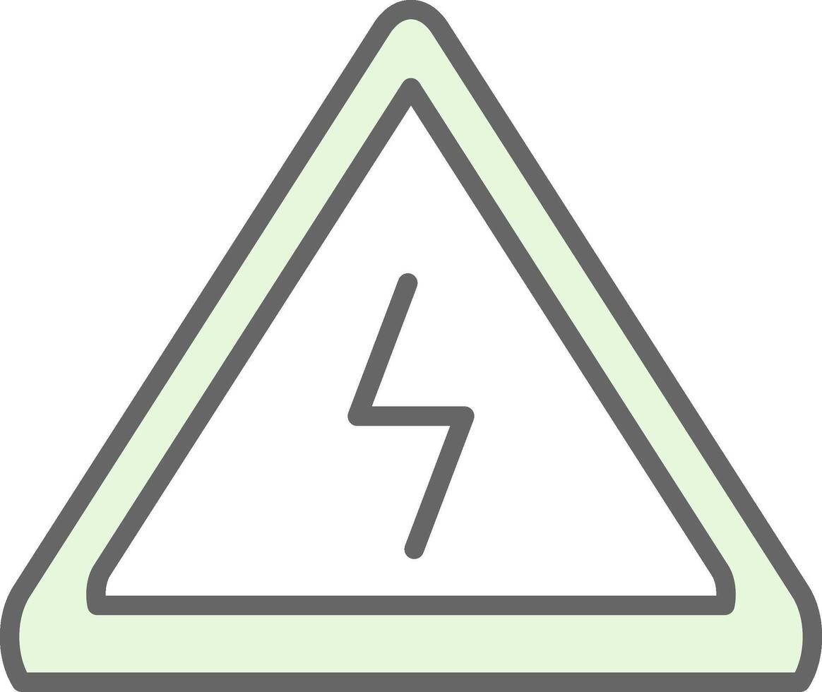 Danger Fillay Icon Design vector