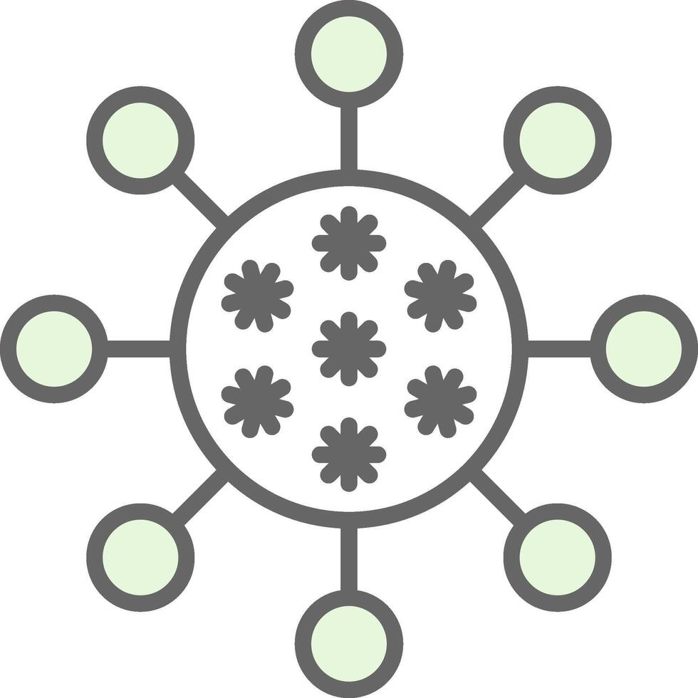 Bacteria Fillay Icon Design vector