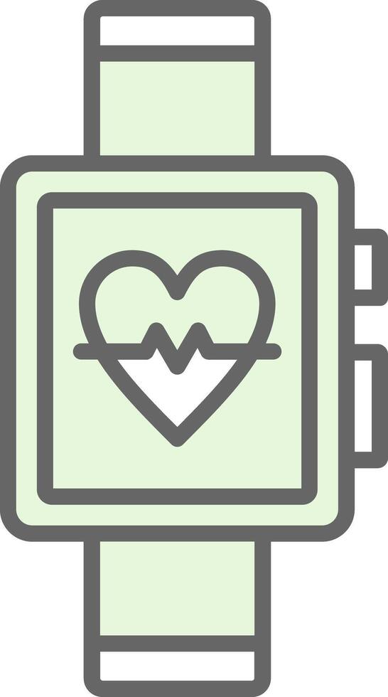 Smart Watch Fillay Icon Design vector