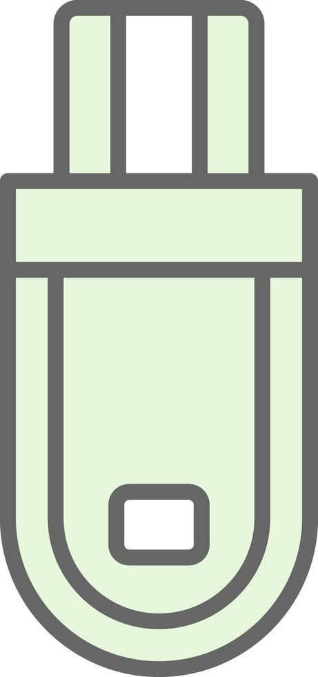 Flash Drive Fillay Icon Design vector