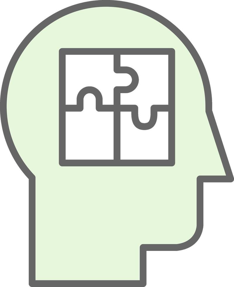 Psychiatry Fillay Icon Design vector