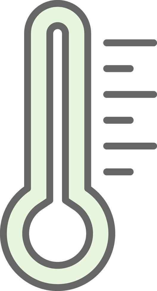 Thermometer Fillay Icon Design vector