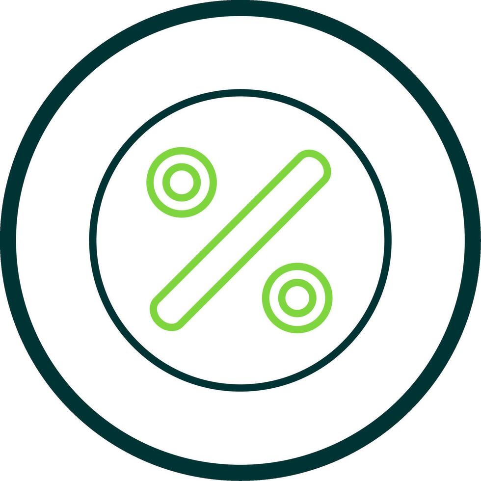 Divide Line Circle Icon Design vector