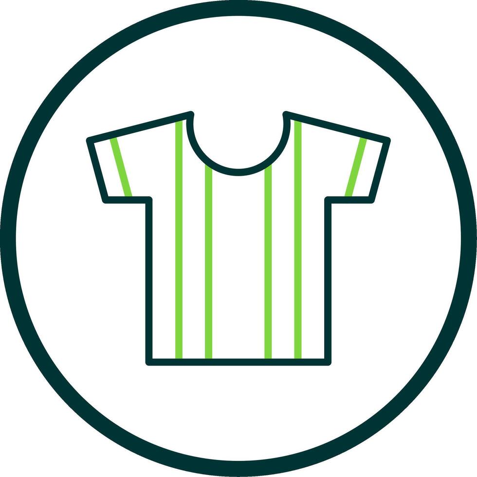 Shirt Line Circle Icon Design vector