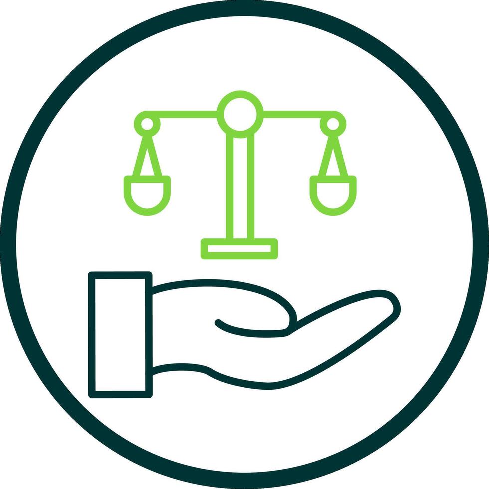 Fair Line Circle Icon Design vector