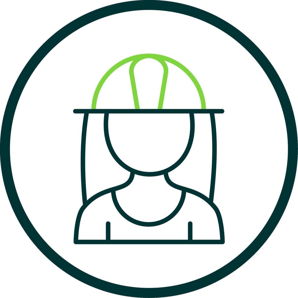 Architect Line Circle Icon Design vector