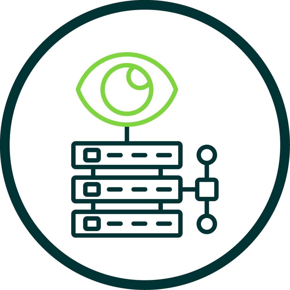 Data Visualization Line Circle Icon Design vector