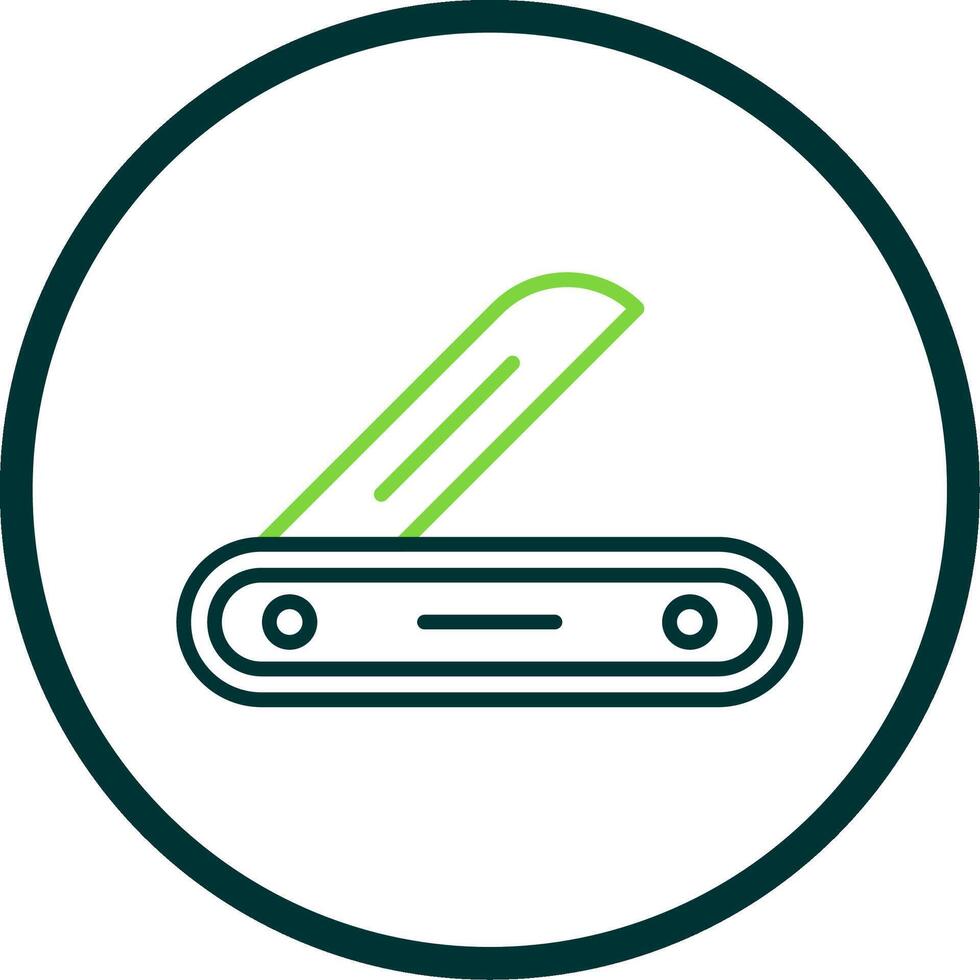 Multitool Line Circle Icon Design vector