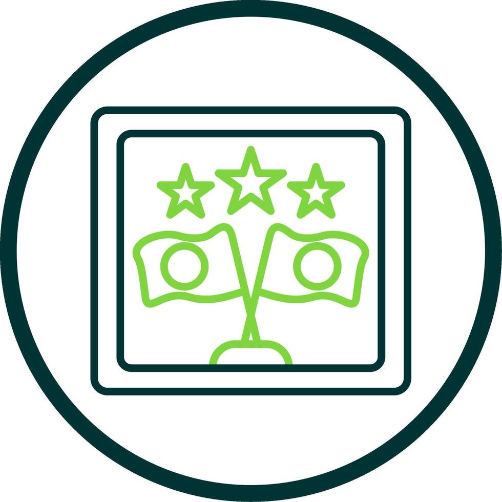 Frame Line Circle Icon Design vector