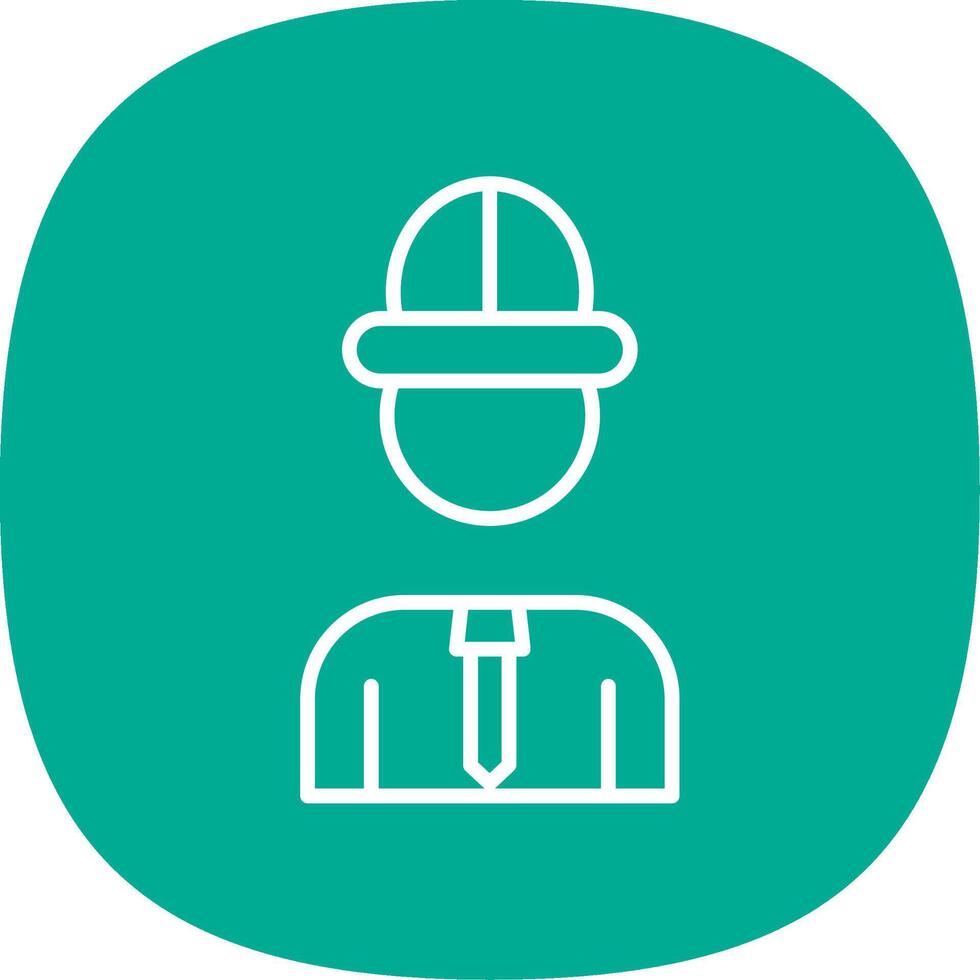 Architect Line Curve Icon Design vector