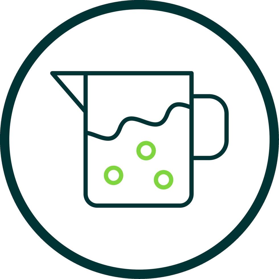 Pitcher Line Circle Icon Design vector