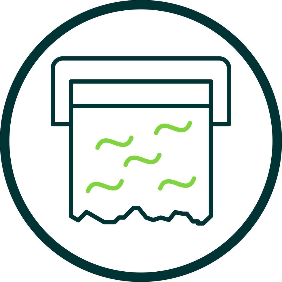 Foil Line Circle Icon Design vector