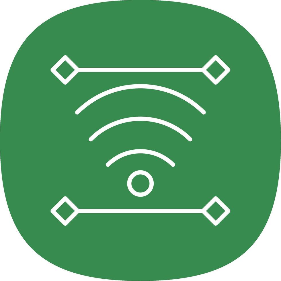 Wireless Line Curve Icon Design vector